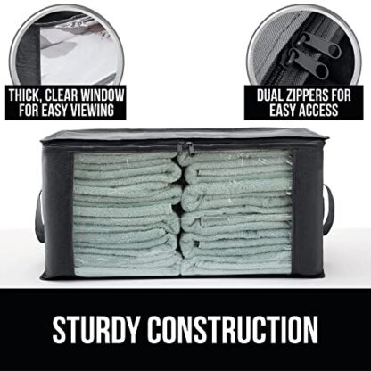 Charcoal Large Capacity 3 Pack Clothes Storage Bag Organizer 90L - Image 8