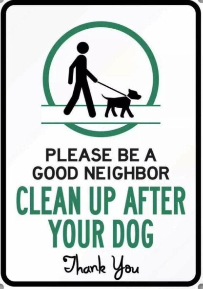 8x12 inch Metal Signs Clean Up After You Dog Retro Tin Sign