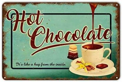 8x12 inch Metal Signs Hot Chocolate Retro Tin Signs