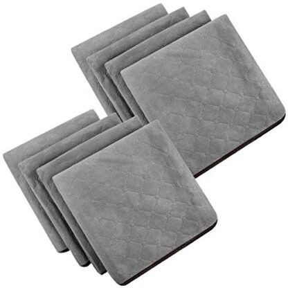 8 Pack Grey Clothes Storage Foldable Clothes Storage Bags Clothing Organizer - Image 2