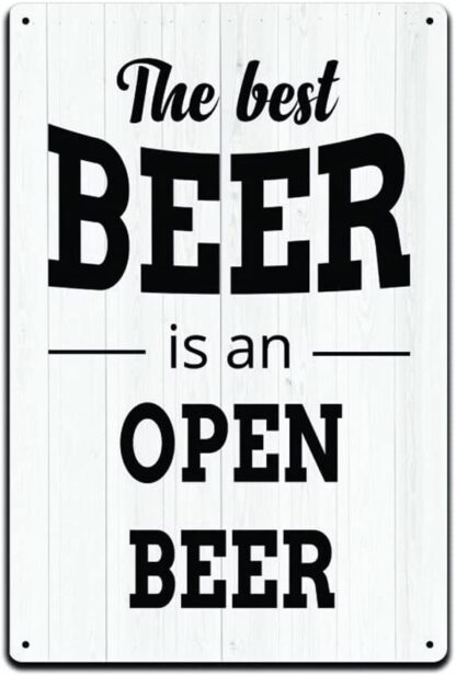 8"x12" Gift for The Best Beer is an Open Beer Garden Yard Signs Christmas