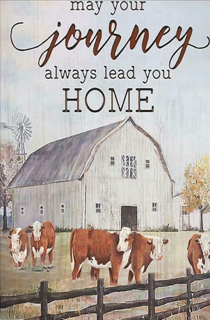 8x12 inch Metal Tin Sign May Your Journey Always Lead You Home Sign