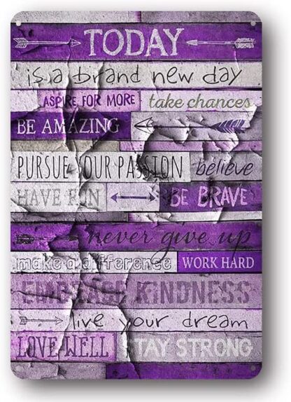 8x12 inch Inspirational Wall Art with Quotes Office