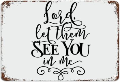 8x12 inch Lord Let Them See You in Me Faith Vinyl Stencil for Metal Sign