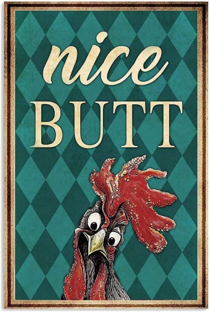 8x12 inch Metal Tin Signs Cock Nice Butt Vertical Poster