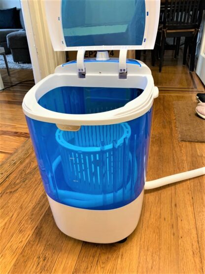 Blue Portable Mini Washing Machine with Spin Dryer, Washing Capacity 5.5lbs