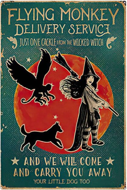 8x12 Inches Funny Bathroom Signs Witch Signs Halloween Signs