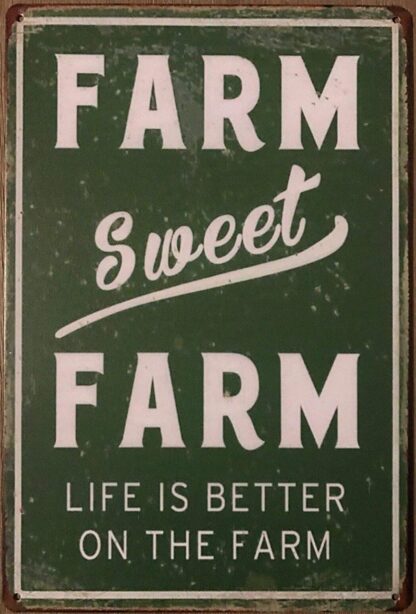 8x12 inch Metal Signs Farm Rustic Look Retro Tin Sign Vintage Aluminum Sign