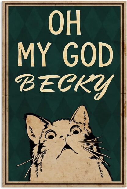 8"x12" Gift for Oh My God Becky Garden Yard Signs Christmas