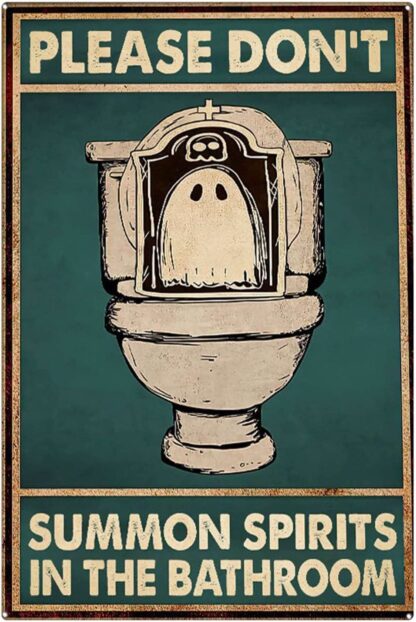 8x12 inch Metal Signs Vintage Funny Funny Ghost Signs