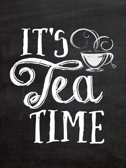 8x12 inch Metal Signs It's Tea Time Retro Tin Sign Vintage Aluminum Sign